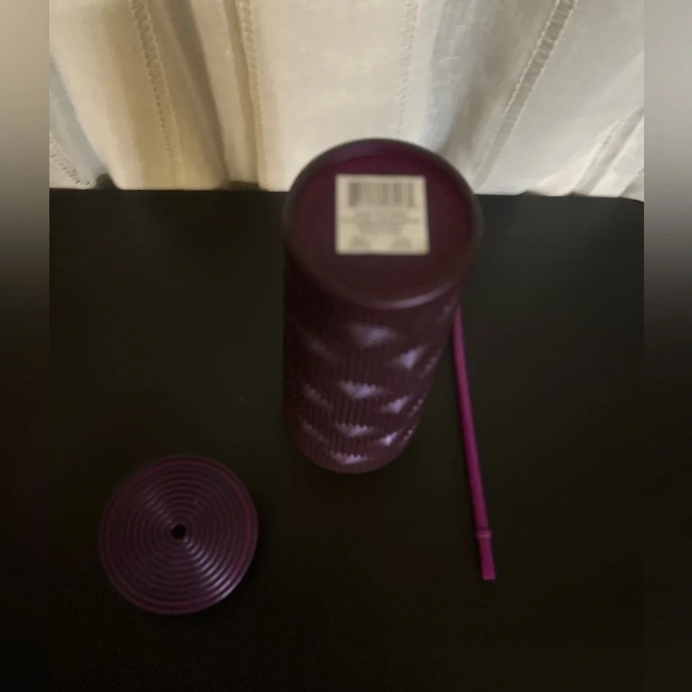 Purple Starbucks Tumbler with Straw - Picture 4 of 5